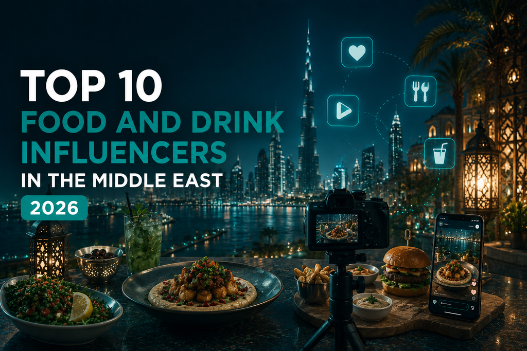 Top 10 Food & Drink Influencers in the Middle East 2026 - Cover Image